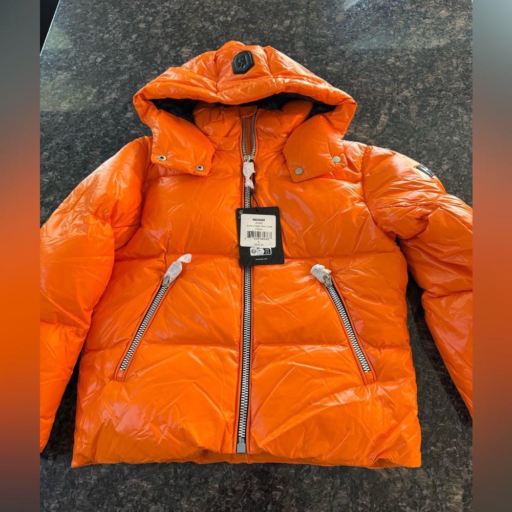 AUTHENTIC MACKAGE JESSE UNISEX Lustrous down jacket Coat. NWT $550 Pick Size